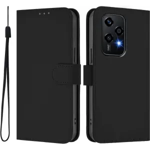 Phonesta Soft Skin Book Wallet Klapphülle für HONOR 200 Lite - Schwarz