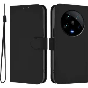 Phonesta Soft Skin Book Wallet Klapphülle für Xiaomi 14 Ultra - Schwarz