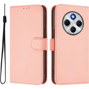 Phonesta Soft Skin Book Wallet Klapphülle für Xiaomi Redmi 14C / Xiaomi Poco C75 - Weiches Rosa