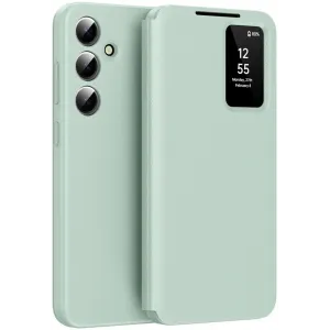 Phonesta Smart Window Book Wallet Klapphülle für Samsung Galaxy S25 - Hellgrün