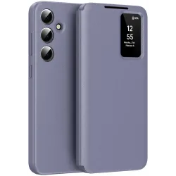 Phonesta Smart Window Book Wallet Klapphülle für Samsung Galaxy S24 - Lila