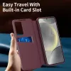 Phonesta Smart Window Book Wallet Klapphülle für Samsung Galaxy A55 - Bordeaux 3