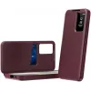 Phonesta Smart Window Book Wallet Klapphülle für Samsung Galaxy S24 FE - Bordeaux 2