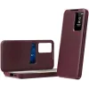 Phonesta Smart Window Book Wallet Klapphülle für Samsung Galaxy S25 Edge - Bordeaux 2