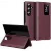 Phonesta Smart Window Book Wallet Klapphülle für Samsung Galaxy Z Fold 7 - Bordeaux