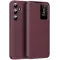 Phonesta Smart Window Book Wallet Klapphülle für Samsung Galaxy S25 FE - Bordeaux