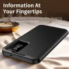 Phonesta Smart Window Book Wallet Klapphülle für Samsung Galaxy S25 FE - Schwarz 5
