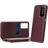 Phonesta Smart Window Book Wallet Klapphülle für Samsung Galaxy A37 - Bordeaux 0
