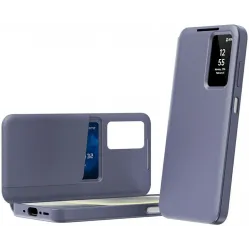Phonesta Smart Window Book Wallet Klapphülle für Samsung Galaxy A37 - Lila