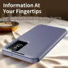 Phonesta Smart Window Book Wallet Klapphülle für Samsung Galaxy A37 - Lila 3