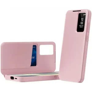 Phonesta Smart Window Book Wallet Klapphülle für Samsung Galaxy S26 Ultra - Rosa