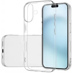 Phonesta Ultra-Thin Silikon Back Cover Hülle für Apple iPhone 16 Plus - Transparent