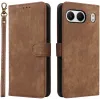 Phonesta Vintage Skin Book Wallet Klapphülle für OnePlus Nord 4 - Braun