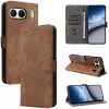 Phonesta Vintage Skin Book Wallet Klapphülle für OnePlus Nord 4 - Braun 8