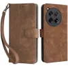 Phonesta Vintage Skin Book Wallet Klapphülle für OnePlus 12 - Braun