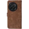 Phonesta Vintage Skin Book Wallet Klapphülle für OnePlus 12 - Braun 7