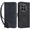 Phonesta Vintage Skin Book Wallet Klapphülle für OnePlus 12 - Schwarz