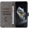 Phonesta Vintage Skin Book Wallet Klapphülle für OnePlus 12 - Schwarz 2