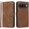 Phonesta Vintage Skin Book Wallet Klapphülle für Google Pixel 9 Pro XL - Braun