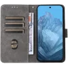 Phonesta Vintage Skin Book Wallet Klapphülle für Google Pixel 9 Pro XL - Braun 2