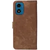 Phonesta Vintage Skin Book Wallet Klapphülle für Motorola Moto G04 / G04s / G24 / G24 Power / E14 - Braun 7
