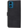Phonesta Vintage Skin Book Wallet Klapphülle für Motorola Moto G04 / G04s / G24 / G24 Power / E14 - Schwarz 7