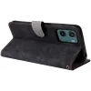 Phonesta Vintage Skin Book Wallet Klapphülle für Motorola Moto G05 / Moto E15 - Schwarz 4