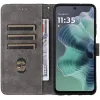 Phonesta Vintage Skin Book Wallet Klapphülle für Motorola Moto G35 - Schwarz 2