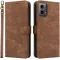 Phonesta Vintage Skin Book Wallet Klapphülle für Motorola Moto G45 / Moto G34 - Braun