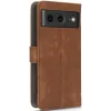 Phonesta Vintage Skin Book Wallet Klapphülle für Google Pixel 8 - Braun 6