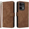 Phonesta Vintage Skin Book Wallet Klapphülle für Oppo Reno13 - Braun