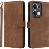 Phonesta Vintage Skin Book Wallet Klapphülle für Oppo Reno13 Pro - Braun