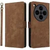 Phonesta Vintage Skin Book Wallet Klapphülle für Oppo Find X8 Pro - Braun
