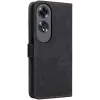 Phonesta Vintage Skin Book Wallet Klapphülle für Oppo A60 4G - Schwarz 8