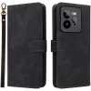 Phonesta Vintage Skin Book Wallet Klapphülle für Realme GT 7 Pro - Schwarz