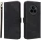 Phonesta Vintage Skin Book Wallet Klapphülle für Realme 14 Pro - Schwarz
