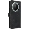 Phonesta Vintage Skin Book Wallet Klapphülle für HONOR Magic7 Lite - Schwarz 7