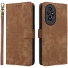 Phonesta Vintage Skin Book Wallet Klapphülle für HONOR 200 - Braun