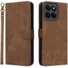 Phonesta Vintage Skin Book Wallet Klapphülle für HONOR 200 Smart - Braun