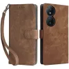 Phonesta Vintage Skin Book Wallet Klapphülle für HONOR 90 Smart/X7b - Braun