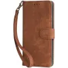 Phonesta Vintage Skin Book Wallet Klapphülle für HONOR 90 Lite - Braun 6
