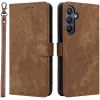 Phonesta Vintage Skin Book Wallet Klapphülle für Samsung Galaxy A26 - Braun