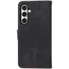 Phonesta Vintage Skin Book Wallet Klapphülle für Samsung Galaxy S24 FE - Schwarz 7