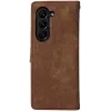 Phonesta Vintage Skin Book Wallet Klapphülle für Samsung Galaxy Z Fold 6 - Braun 7