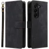 Phonesta Vintage Skin Book Wallet Klapphülle für Samsung Galaxy Z Fold 6 - Schwarz