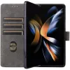 Phonesta Vintage Skin Book Wallet Klapphülle für Samsung Galaxy Z Fold 6 - Schwarz 3