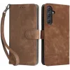 Phonesta Vintage Skin Book Wallet Klapphülle für Samsung Galaxy A55 - Braun