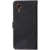 Phonesta Vintage Skin Book Wallet Klapphülle für Samsung Galaxy Xcover 7 - Schwarz 7