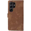 Phonesta Vintage Skin Book Wallet Klapphülle für Samsung Galaxy S24 Ultra - Braun 10