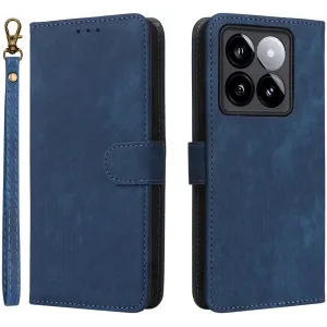 Phonesta Vintage Skin Book Wallet Klapphülle für Xiaomi 14T Pro - Schwarz